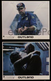 6h124 OUTLAND 8 8x10 mini LCs '81 Sean Connery is the only law on Jupiter's moon, Peter Boyle!
