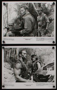 6h396 PREDATOR 12 8x10 stills '87 sci-fi, Arnold Schwarzenegger hunter alien classic!