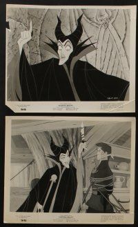 6h751 SLEEPING BEAUTY 6 8x10 stills '59 Disney cartoon classic, great image of Maleficent, more!