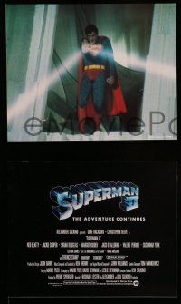 6h048 SUPERMAN II 9 int'l 8x10 mini LCs '81 Christopher Reeve, Terence Stamp, Margot Kidder, Hackman