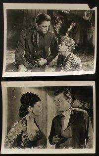 6h638 UNTAMED FRONTIER 8 8x10 stills '52 Shelley Winters & Gassman, the hottest romance in filmdom!