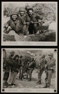 6h695 WAR IS HELL 7 8x10 stills '64 Tony Russell, Judy Dan, Korean War action images!