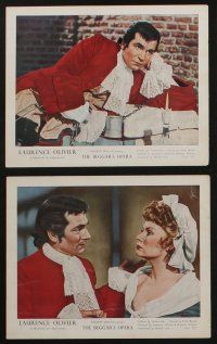 6h070 BEGGAR'S OPERA 8 color English FOH LCs '53 great images of Laurence Olivier, Mary Clare!