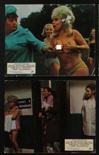 6h093 CARRY ON CAMPING 8 color English FOH LCs '71 Sidney James, sexy nudist images!