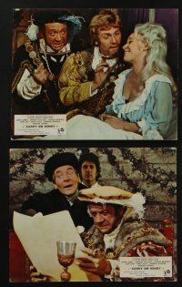 6h095 CARRY ON HENRY VIII 8 color English FOH LCs '72 Sidney James, Kenneth Williams, wacky!