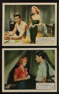 6h103 CONGO CROSSING 8 color English FOH LCs '56 Peter Lorre, Virginia Mayo & George Nader!