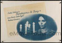 6j197 APPOINTMENT IN BRAY British quad '71 Rendez-vous a Bray, Andre Delvaux, Anna Karina!