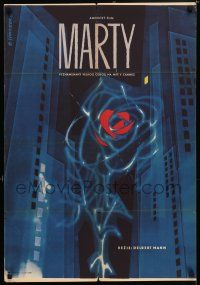 6j027 MARTY Czech 23x33 '61 directed by Delbert Mann, Ernest Borgnine, written by Paddy Chayefsky!
