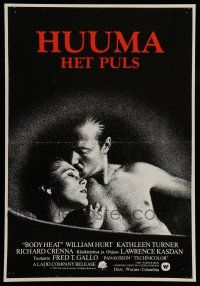 6j108 BODY HEAT Finnish '82 sexy Kathleen Turner & barechested William Hurt!
