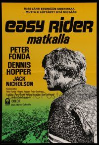 6j119 EASY RIDER Finnish '69 Peter Fonda, Jack Nicholson, biker classic directed by Dennis Hopper!