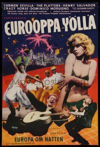 6j121 EUROPEAN NIGHTS Finnish '59 Europa di notte, Coccinelle, after-dark-to-dawn cabaret!