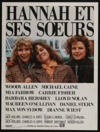 6j183 HANNAH & HER SISTERS French 16x21 '86 Allen, Mia Farrow, Dianne Weist & Barbara Hershey!