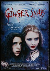 6j009 GINGER SNAPS Canadian 1sh '00 Emily Perkins, Katharine Isabelle!