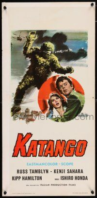 6j578 WAR OF THE GARGANTUAS Italian locandina '68 Furankenshutain no kaiju: Sanda tai Gaira, Toho!