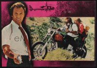6j480 GAUNTLET Italian photobusta '78 Clint Eastwood on bike with Sandra Locke!