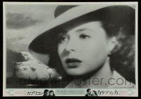 6j893 INGRID BERGMAN FOREVER Japanese '70s great close up from Casablanca, Humphrey Bogart shown!