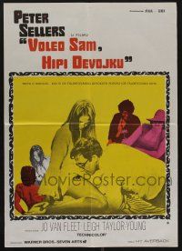 6j639 I LOVE YOU, ALICE B. TOKLAS Yugoslavian 20x28 '68 Peter Sellers & sexy Leigh Taylor-Young!