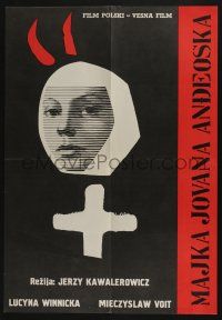 6j644 JOAN OF THE ANGELS Yugoslavian 19x27 '61 Matka Joanna od aniolow, art of nun Lucyna Winnicka!