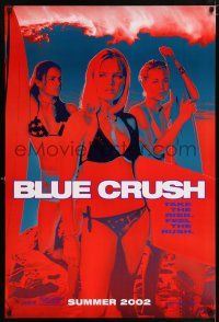 6k089 BLUE CRUSH teaser 1sh '02 Michelle Rodriguez, sexy Kate Bosworth in bikini!