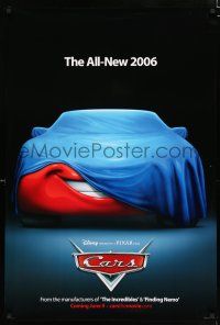 6k105 CARS Lightning McQueen advance DS 1sh '06 Walt Disney Pixar animated automobile racing!