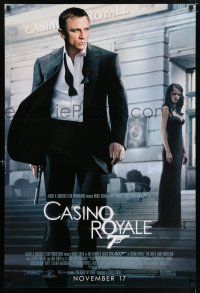 6k106 CASINO ROYALE advance 1sh '06 Daniel Craig as James Bond & sexy Eva Green!