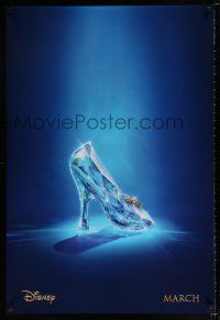 6k125 CINDERELLA teaser DS 1sh '15 great image of classic glass slipper!