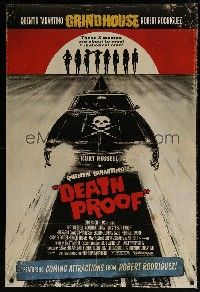 6k158 DEATH PROOF int'l DS 1sh '07 Quentin Tarantino's Grindhouse, cool different car art!
