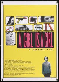 6k241 GIRL IS A GIRL 1sh '99 Andrew McIntyre, Paige Morrison, it's a film about a boy!