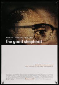 6k254 GOOD SHEPHERD advance DS 1sh '06 Angelina Jolie, Matt Damon, Robert De Niro