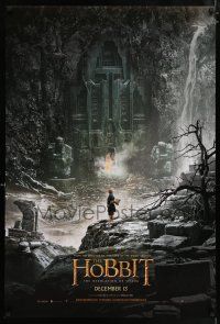 6k282 HOBBIT: THE DESOLATION OF SMAUG teaser DS 1sh '13 cool image of Bilbo outside Erebor!