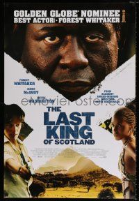 6k364 LAST KING OF SCOTLAND style B int'l DS 1sh '06 Forest Whitaker, James McAvoy and Washington!
