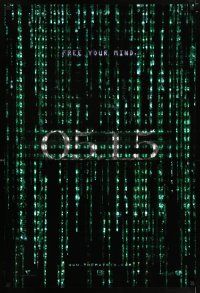 6k410 MATRIX RELOADED 05.15 holofoil teaser 1sh '03 Keanu Reeves, Carrie-Anne Moss, free your mind!