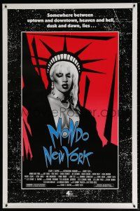 6k432 MONDO NEW YORK 1sh '88 Harvey Keith, Karen Finley, great image of punk Statue of Liberty!
