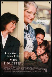 6k443 MRS. DOUBTFIRE DS 1sh '93 cross-dressing Robin Williams, Sally Field!