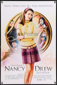 6k460 NANCY DREW advance DS 1sh '07 get a clue, pretty Emma Roberts in title role!