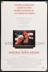 6k464 NATURAL BORN KILLERS DS 1sh '94 Oliver Stone, Woody Harrelson & Juliette Lewis on TV!