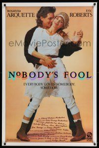 6k476 NOBODY'S FOOL 1sh '86 Rosanna Arquette dancing with Eric Roberts!