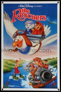 6k555 RESCUERS advance 1sh R89 Disney mouse mystery adventure cartoon from depths of Devil's Bayou!