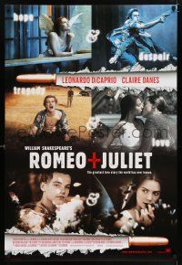 6k579 ROMEO & JULIET style C int'l DS 1sh '96 Leonardo DiCaprio, Claire Danes, Baz Luhrmann!