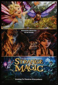 6k694 STRANGE MAGIC teaser DS 1sh '15 Walt Disney, cool CGI animation fantasy images!