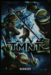 6k756 TMNT advance DS 1sh '07 Teenage Mutant Ninja Turtles, cool image of cast with weapons!
