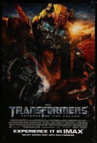 6k773 TRANSFORMERS: REVENGE OF THE FALLEN IMAX DS 1sh '09 Michael Bay directed battling robots!