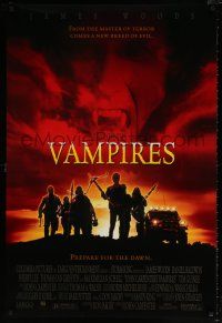 6k801 VAMPIRES DS 1sh '98 John Carpenter, James Woods, cool vampire hunter image!