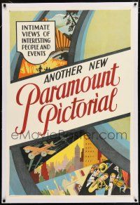 6m007 ANOTHER NEW PARAMOUNT PICTORIAL linen 1sh '32 intimate views of interesting people & events!