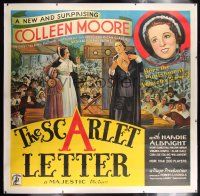 6r013 SCARLET LETTER linen 6sh '34 art of Colleen Moore as Nathaniel Hawthorne's Hester Prynne!