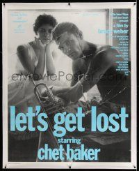 6r103 LET'S GET LOST linen Italian 40x50 '88 Bruce Weber, great image of Chet Baker with trumpet!
