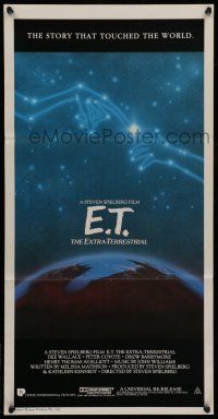 6s824 E.T. THE EXTRA TERRESTRIAL Aust daybill R85 Steven Spielberg classic, constellation art!