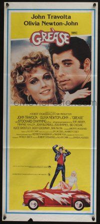 6s846 GREASE Aust daybill '78 John Travolta & Olivia Newton-John, classic!