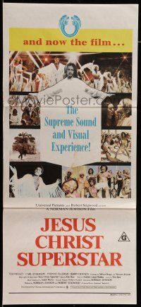 6s862 JESUS CHRIST SUPERSTAR Aust daybill '73 Ted Neeley, Andrew Lloyd Webber religious musical