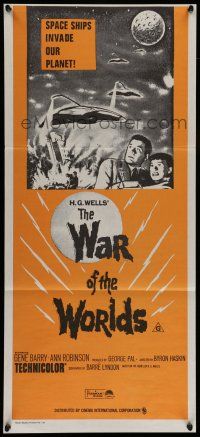 6s986 WAR OF THE WORLDS Aust daybill R70s H.G. Wells classic produced by George Pal!
